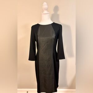 Leather Panel Dress